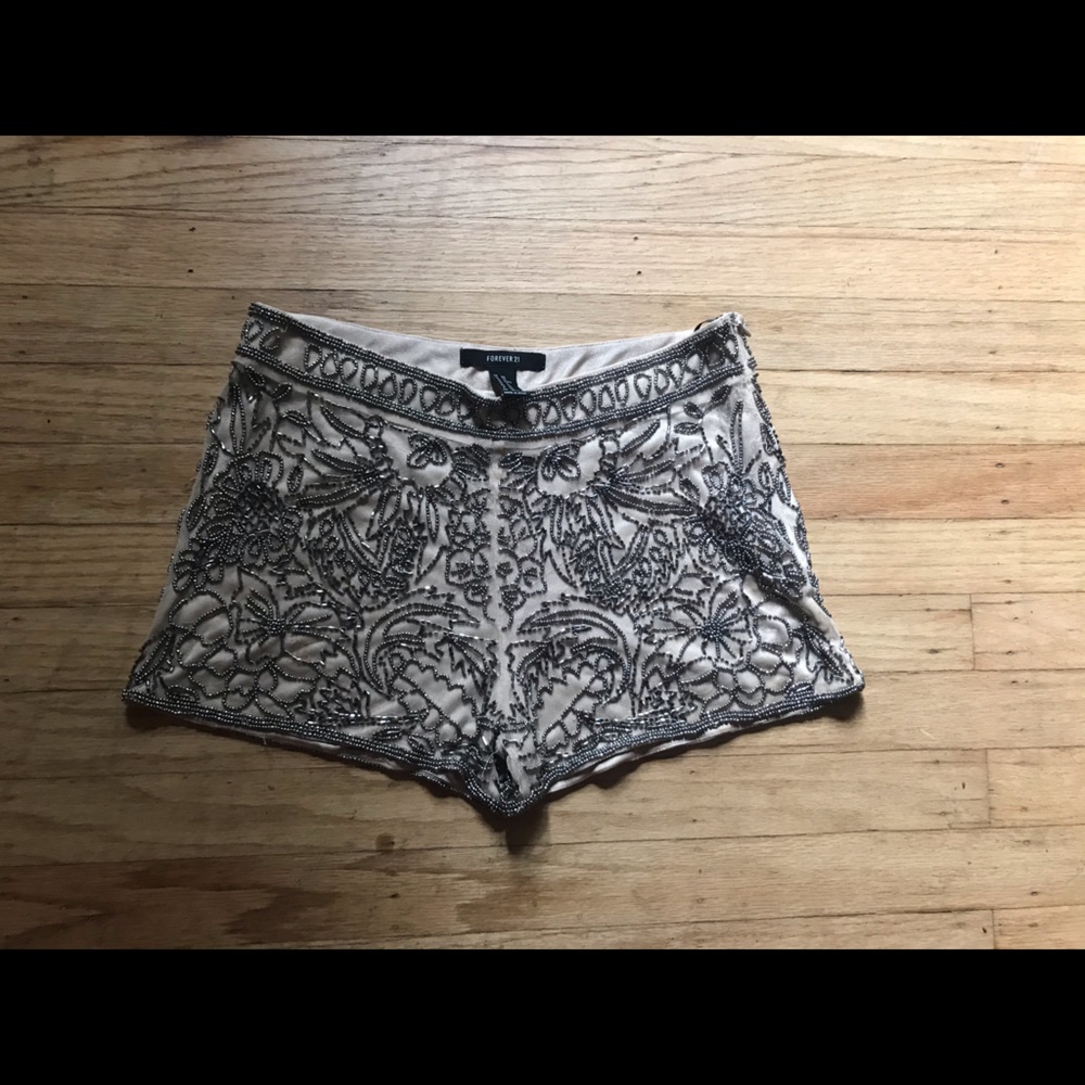 Beaded shorts